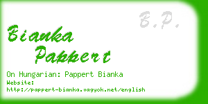 bianka pappert business card